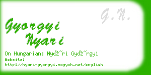 gyorgyi nyari business card